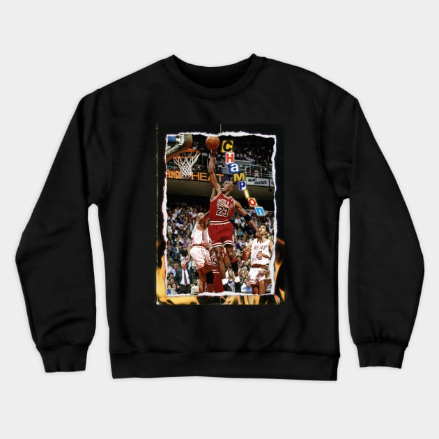 Vintage Michael Jordan (Champion Edition) Crewneck Sweatshirt by gtr